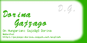 dorina gajzago business card
