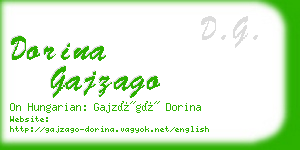 dorina gajzago business card